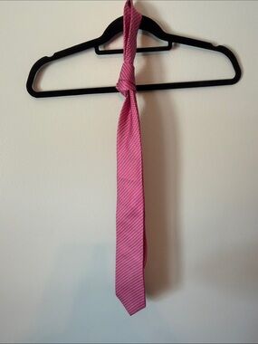 Textured Pink Slim Men's Tie